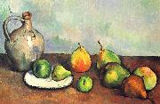 Paul Cezanne Stilleben Krug und Fruchte Sweden oil painting reproduction